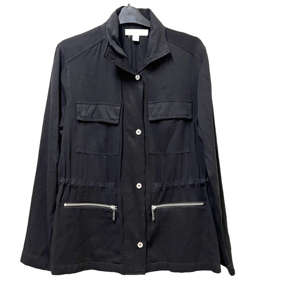 Michael Kors Black Unlined Utility Jacket Size Small - Picture 1 of 7